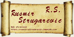 Rusmir Strugarević vizit kartica